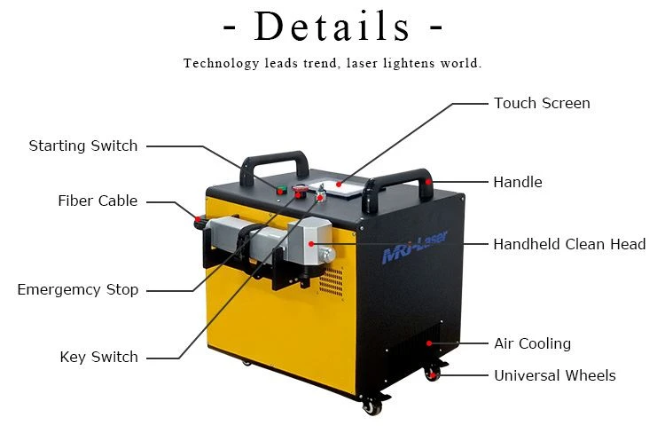 100W Laser Cleaning Machine for Wood Paint Removal